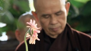 Thich Nhat Hanh and Flower