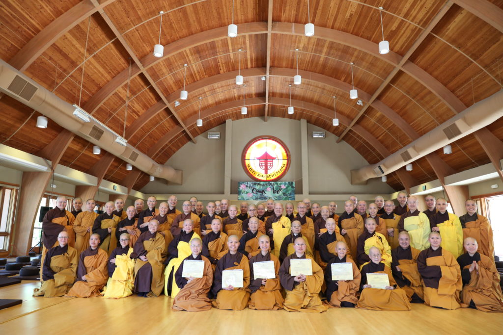 Bhikshuni Family at Great Precepts Transmission Ceremony 2021