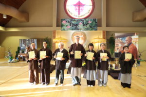 Lay Lamp Recipients at Great Precepts Transmission Ceremony 2021