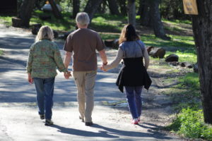 Family Walking Holding Hands