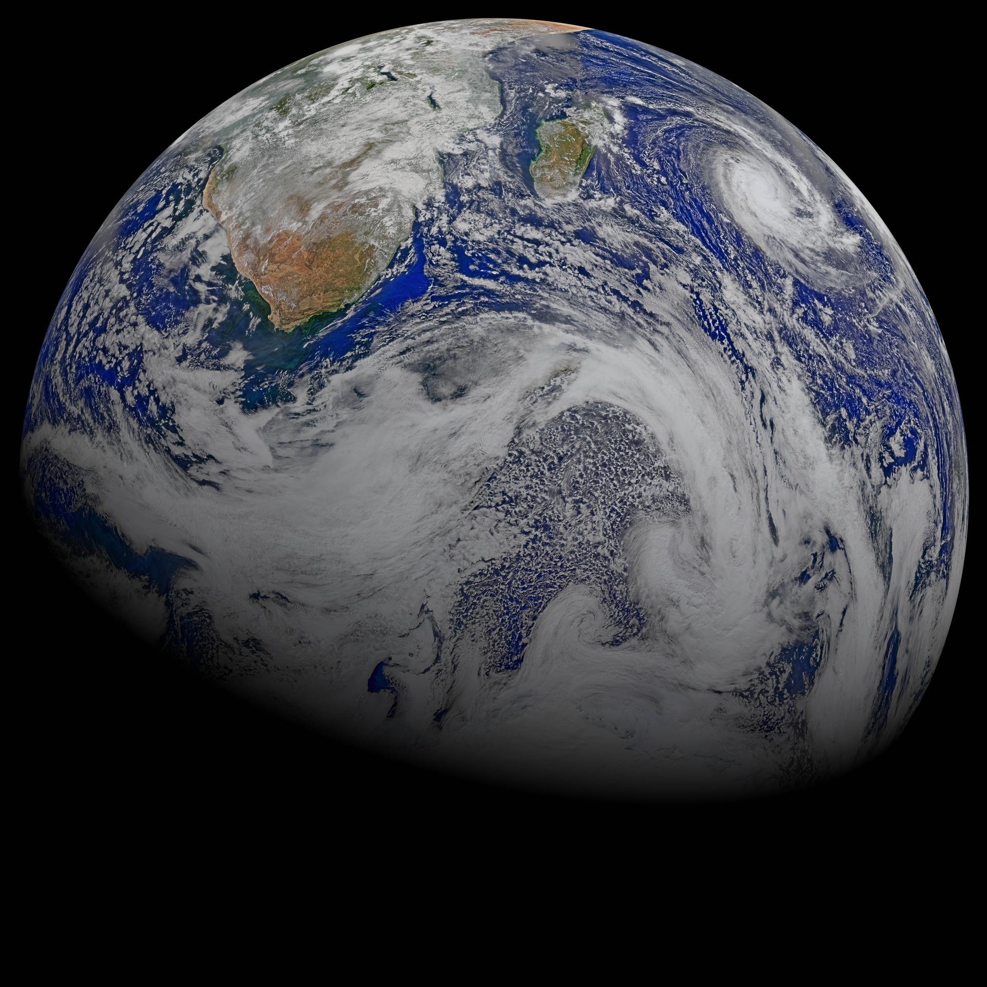 A sky view of the earth from Suomi NPP.